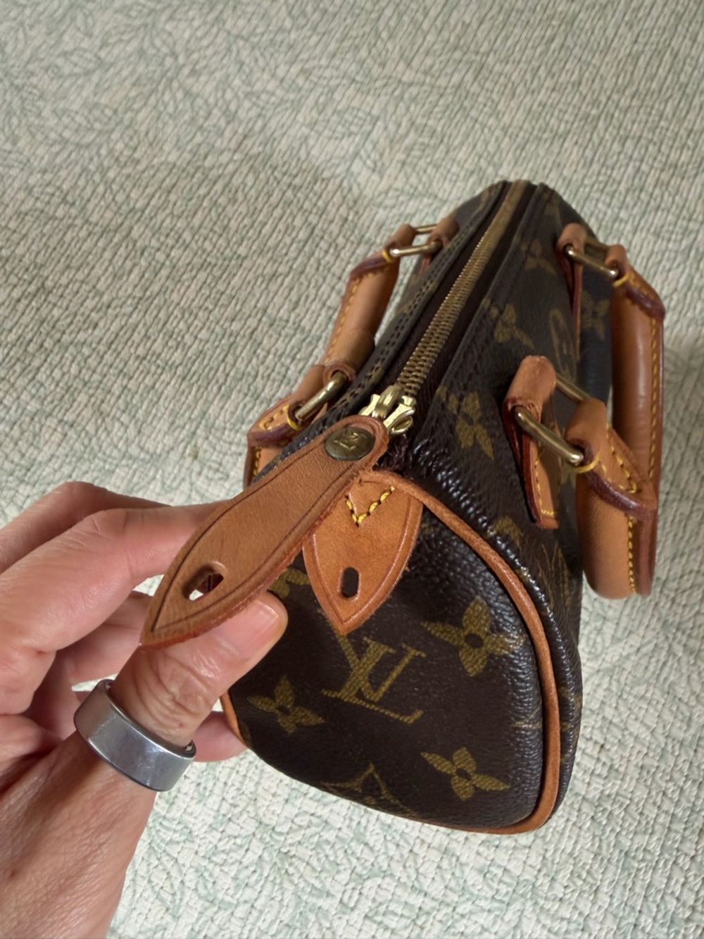 Louis Vuitton Monogram Nano Speedy (Vintage Mini Sac HL Speedy) - Picture 3 of 11